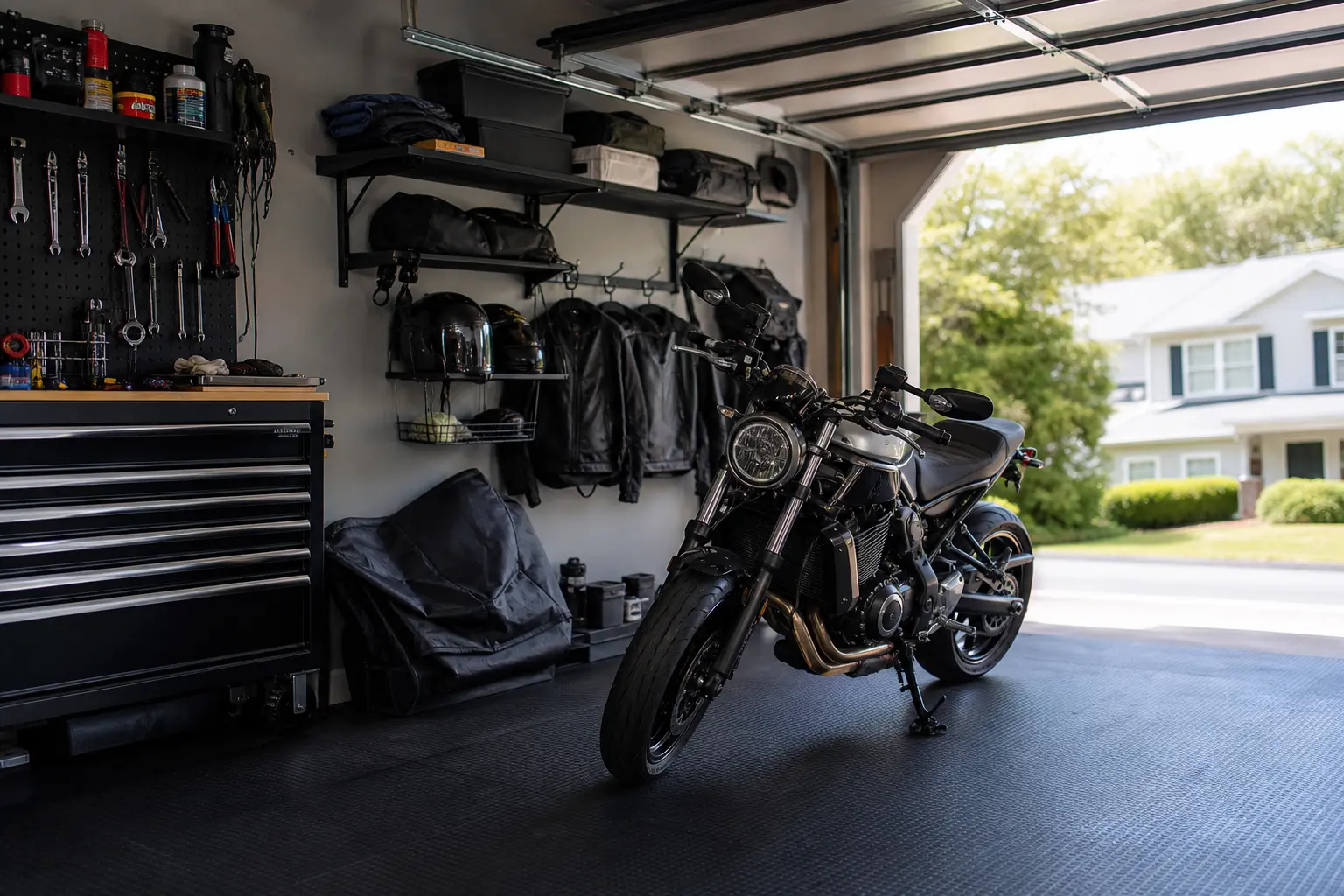 Pourquoi aménager un garage pour sa moto ? Sécurité, entretien et espace gagné