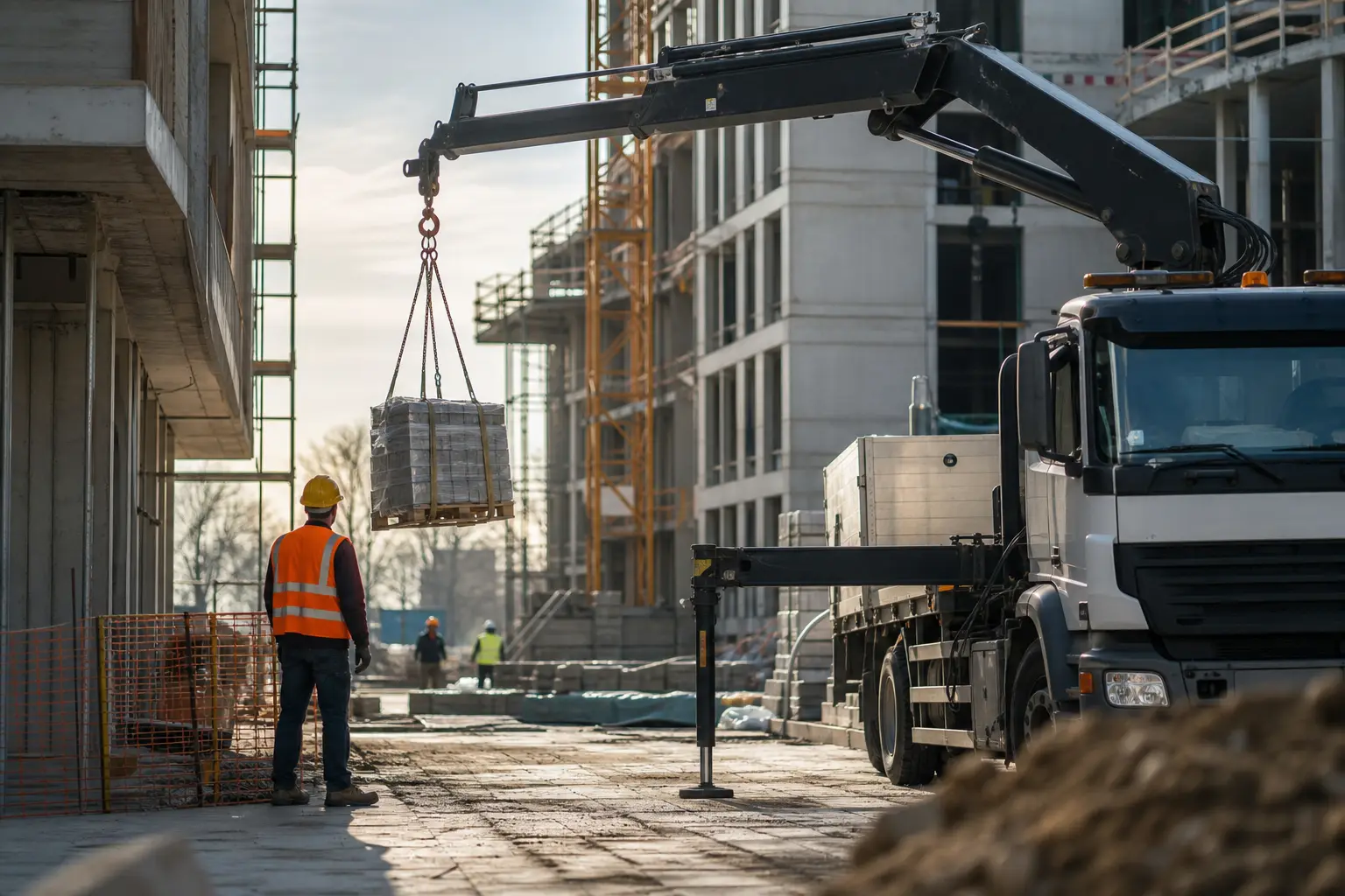 Pourquoi le camion-grue est devenu indispensable sur les chantiers