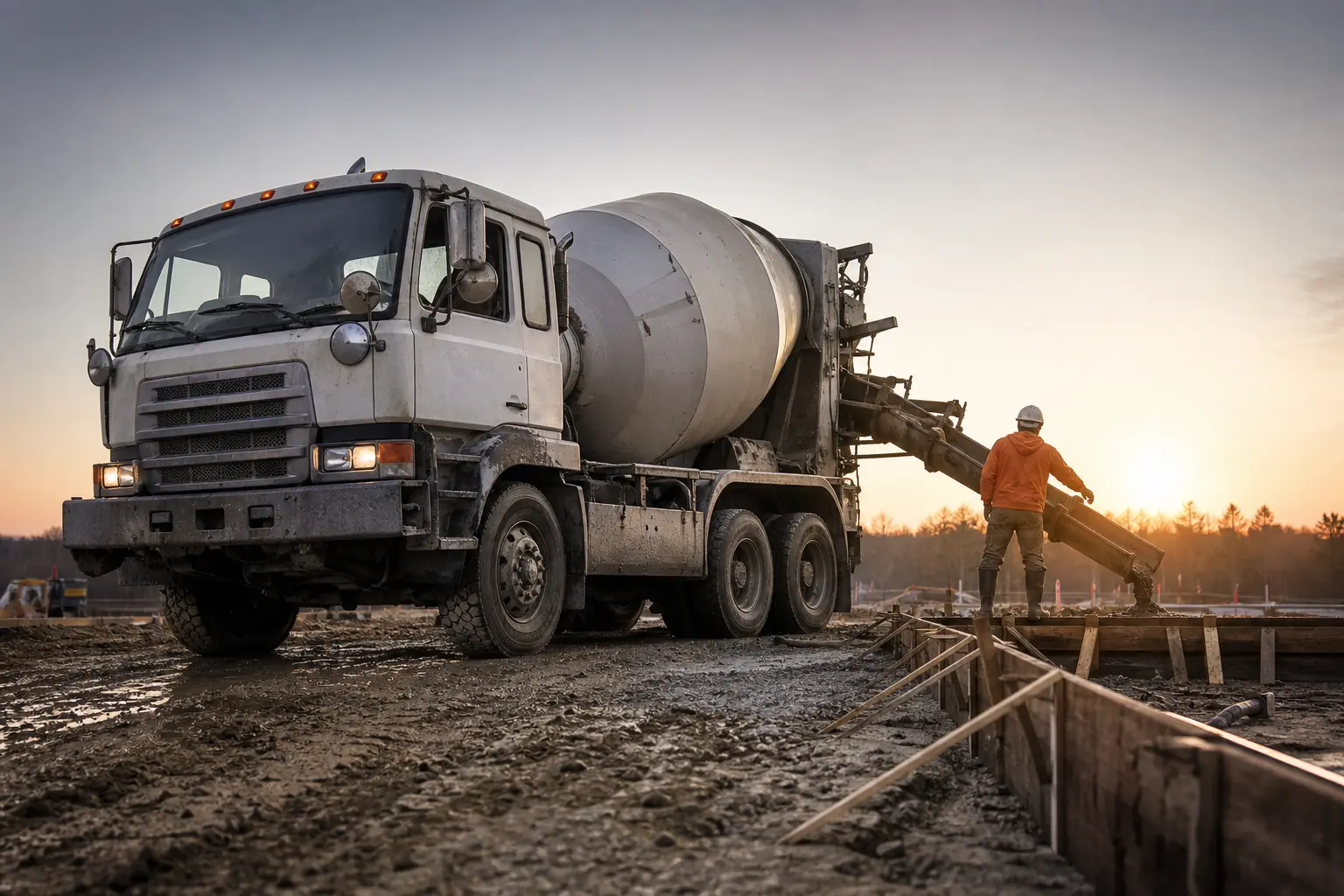 Qu’est-ce qu’un camion toupie ? Le véhicule qui garde le béton frais jusqu’au chantier