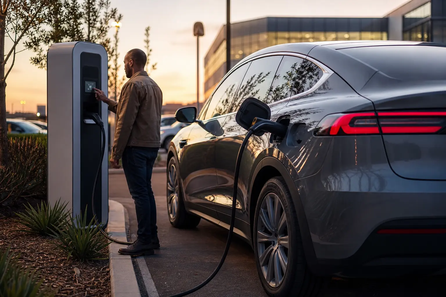 Comment fonctionne une borne de recharge pour voiture électrique ?