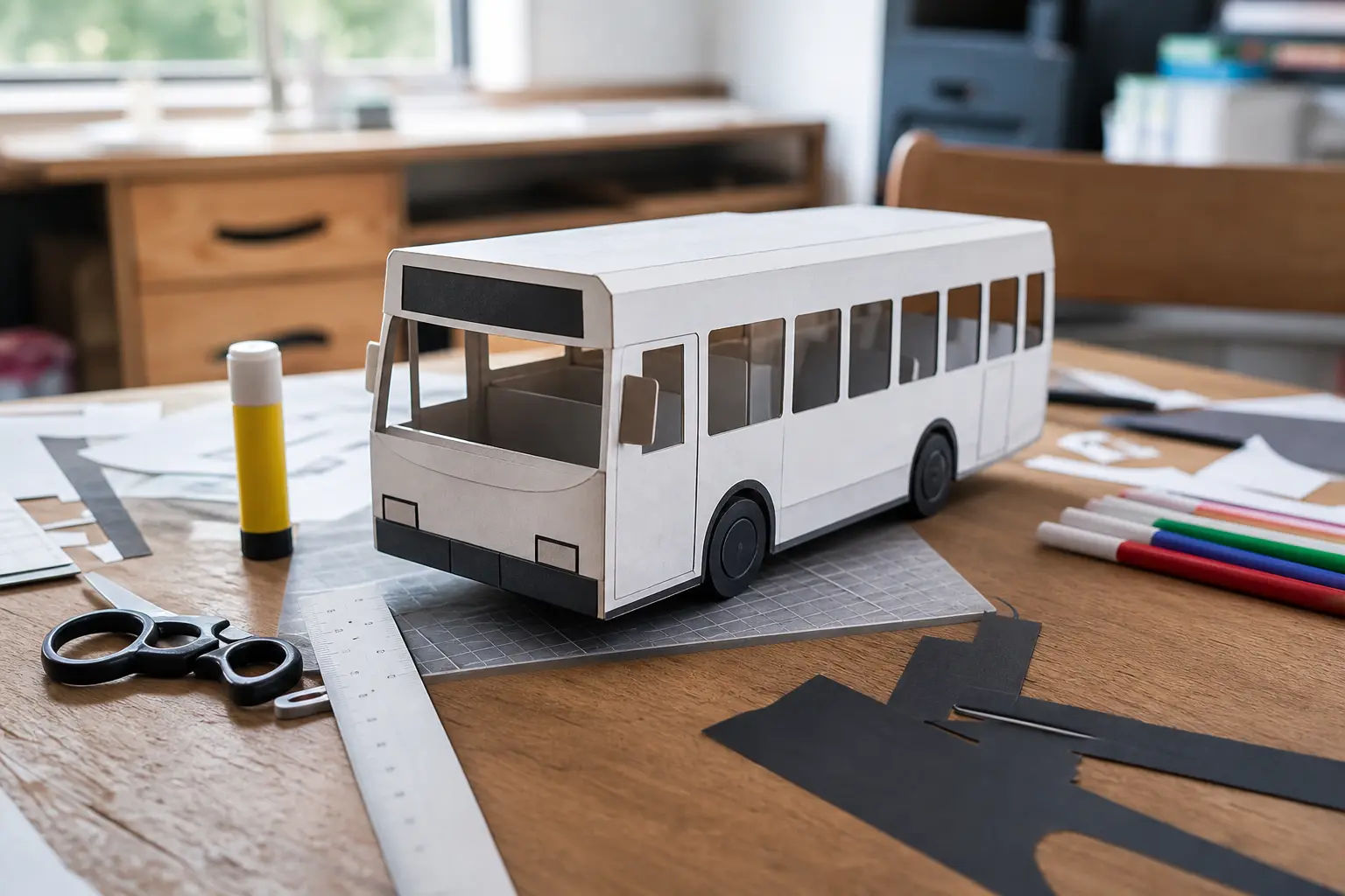 Comment fabriquer un bus en papier ? Méthode simple, propre et personnalisable