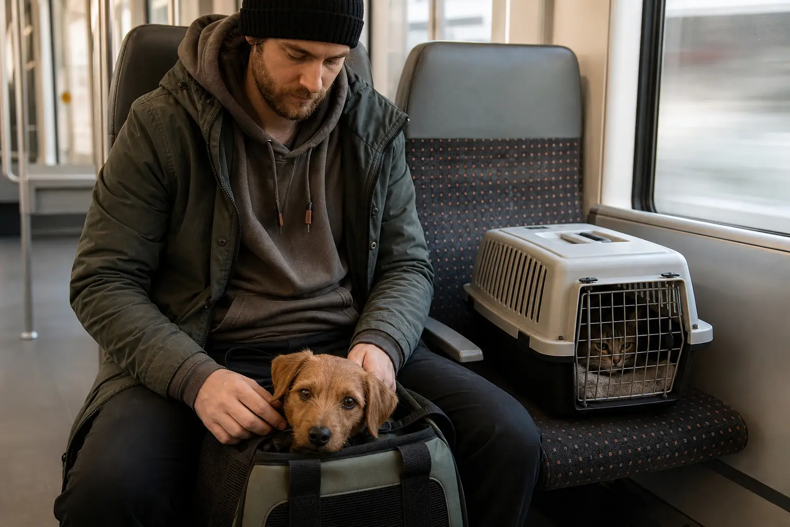 Comment voyager avec un animal de compagnie en train ? Règles, préparation et bons réflexes