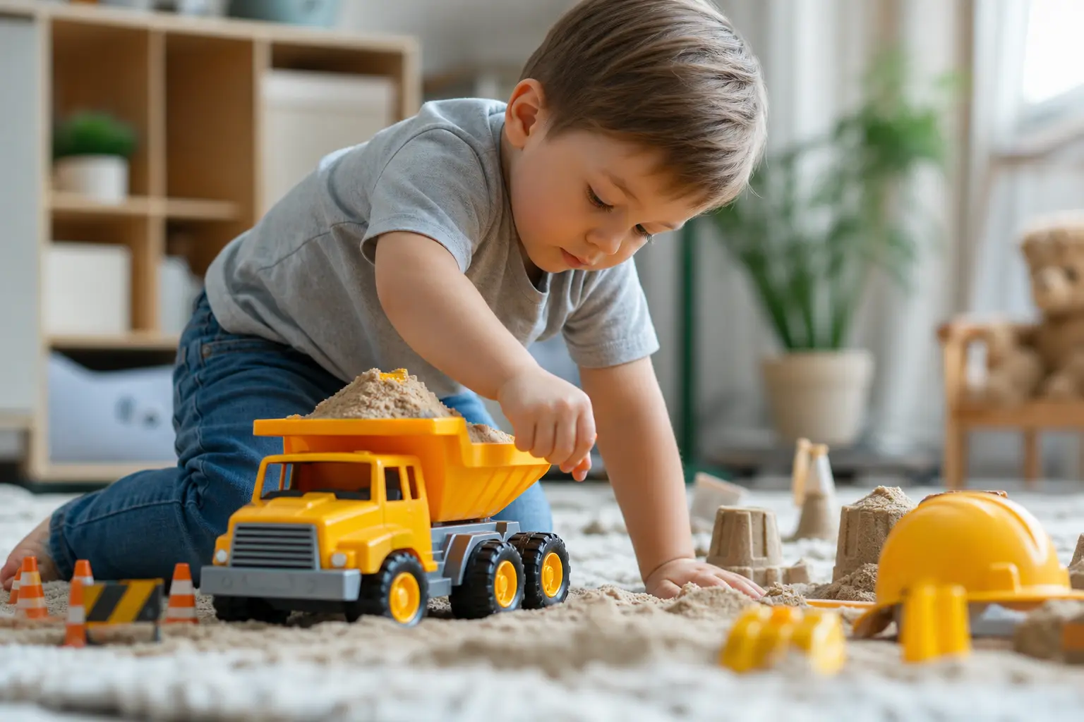 Pourquoi opter pour un camion benne jouet ? Un classique du jeu qui développe bien plus que l’imaginaire