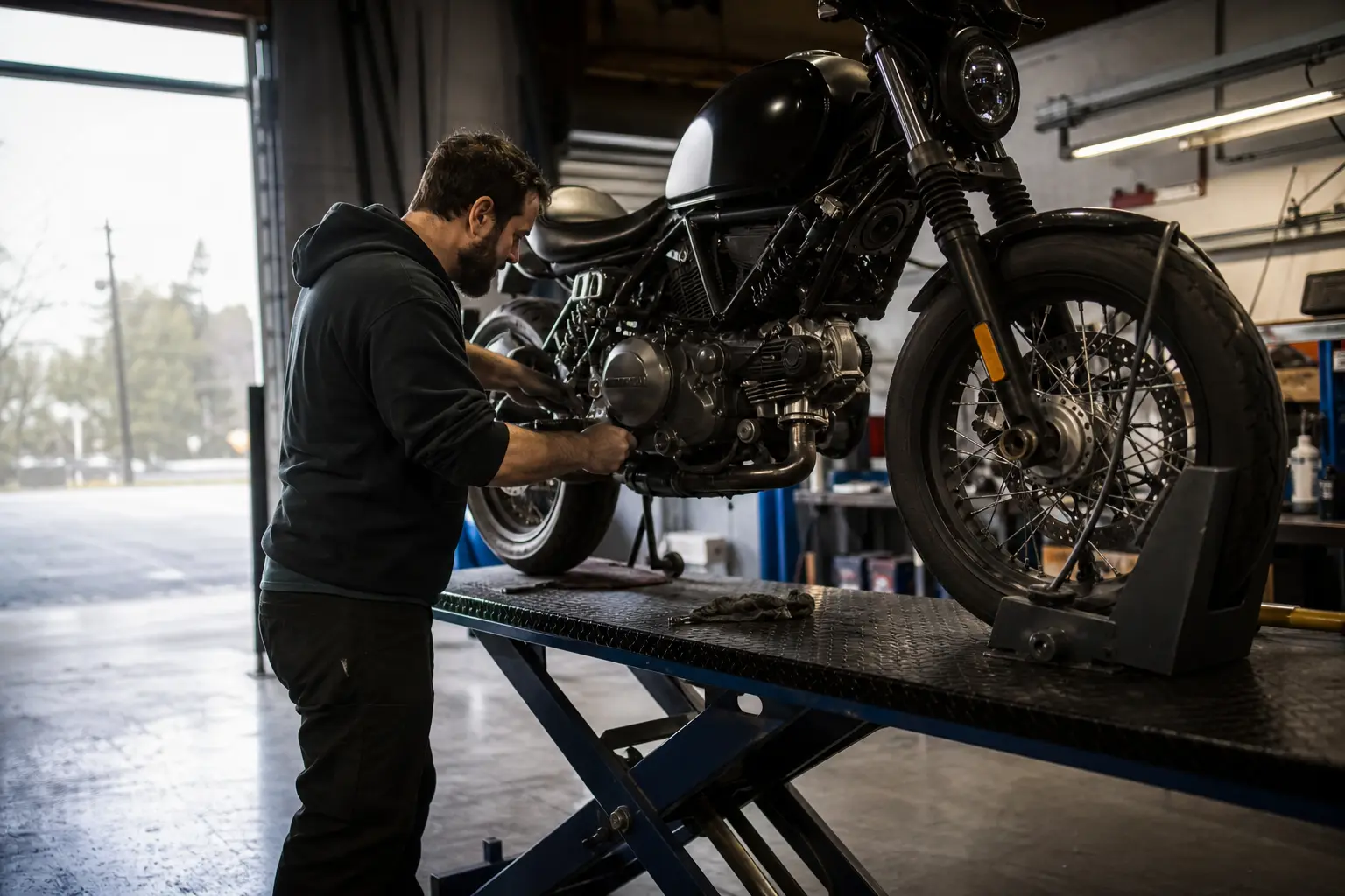 Pourquoi utiliser un pont élévateur moto ? Les vrais avantages pour l’entretien et la sécurité