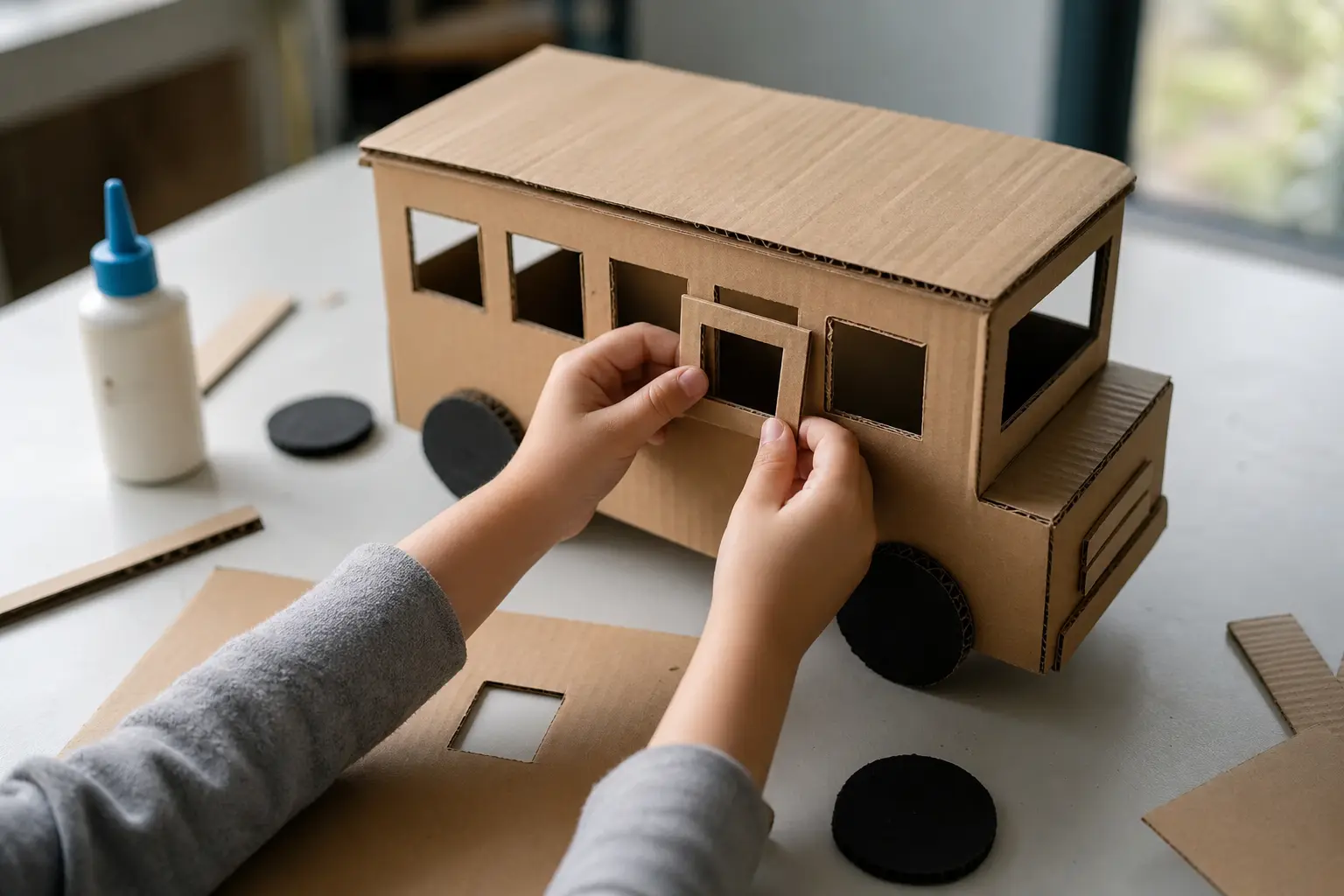 Comment fabriquer un bus en carton : le guide simple et créatif