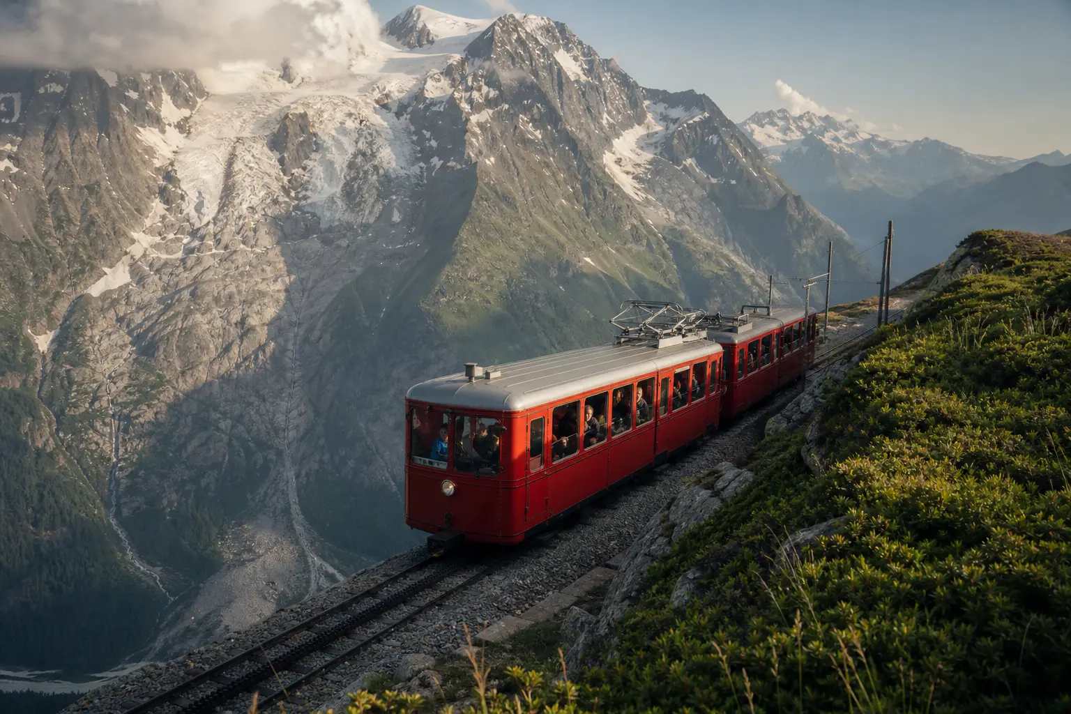 Train du Montenvers : une montée courte, un voyage inoubliable face à la Mer de Glace