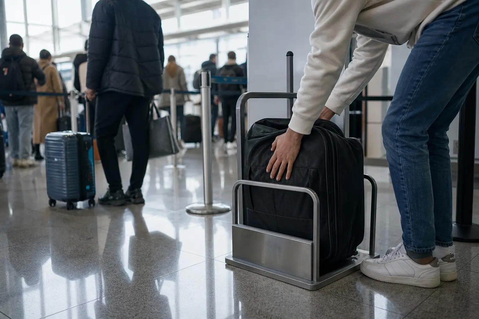 Bagage cabine trop lourd ou trop grand à l'aéroport : que faire à l'embarquement ?