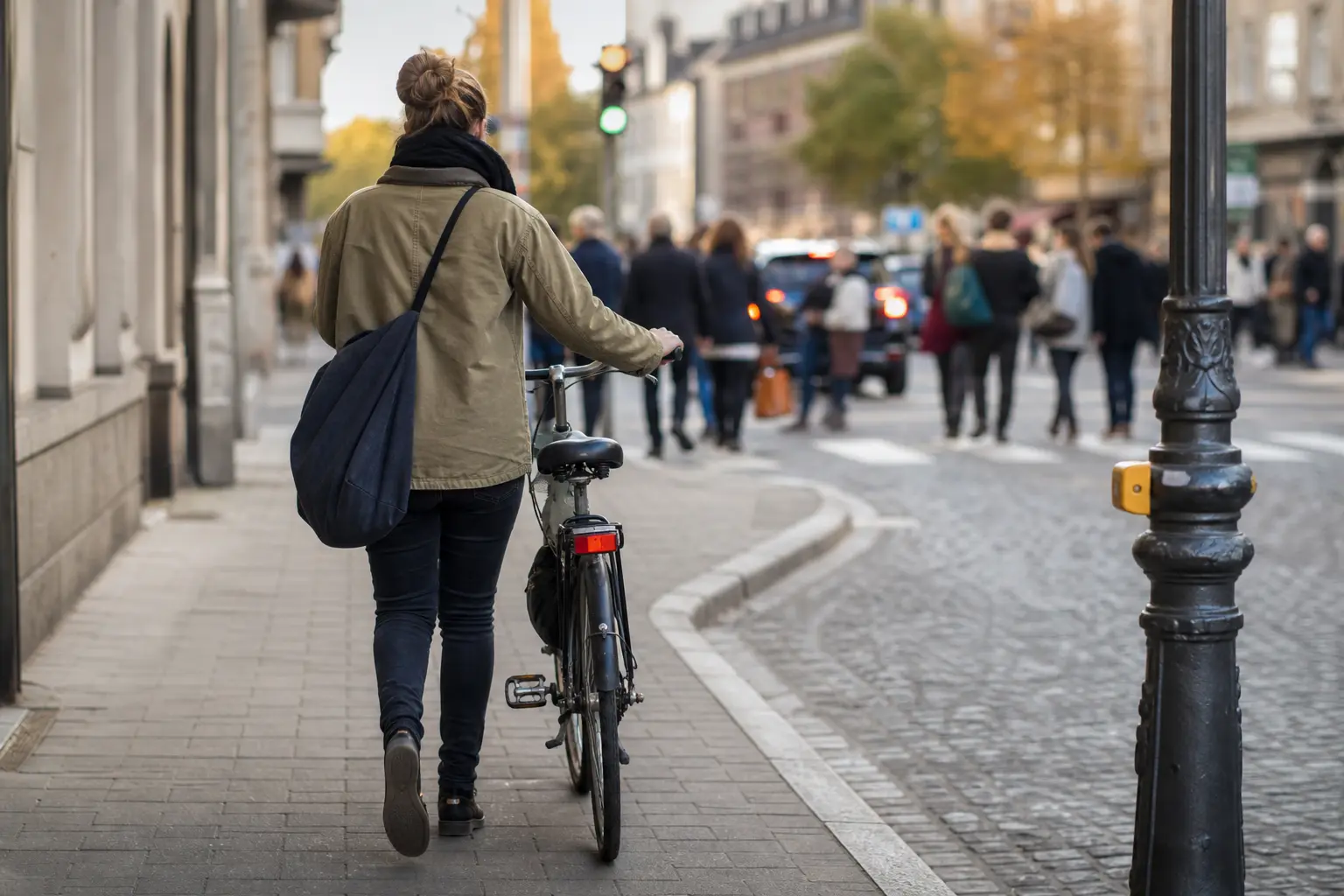 Rouler à vélo sur le trottoir : que dit la loi, quelle amende, et quelles exceptions ?