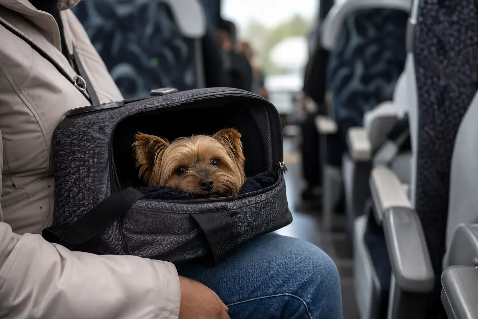 Voyager avec son chien ou son chat en autocar longue distance : ce que dit vraiment le règlement