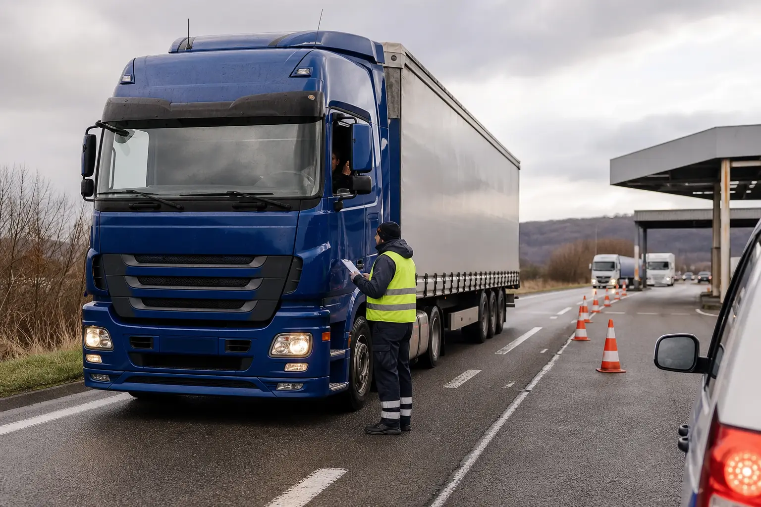 Contrôle DREAL sur la route : comment ça se déroule et que risque un chauffeur poids lourd ?