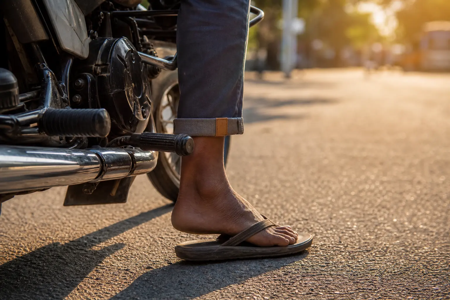 Rouler à moto en tongs, sandales ou pieds nus : que dit vraiment la loi, quelle amende ?
