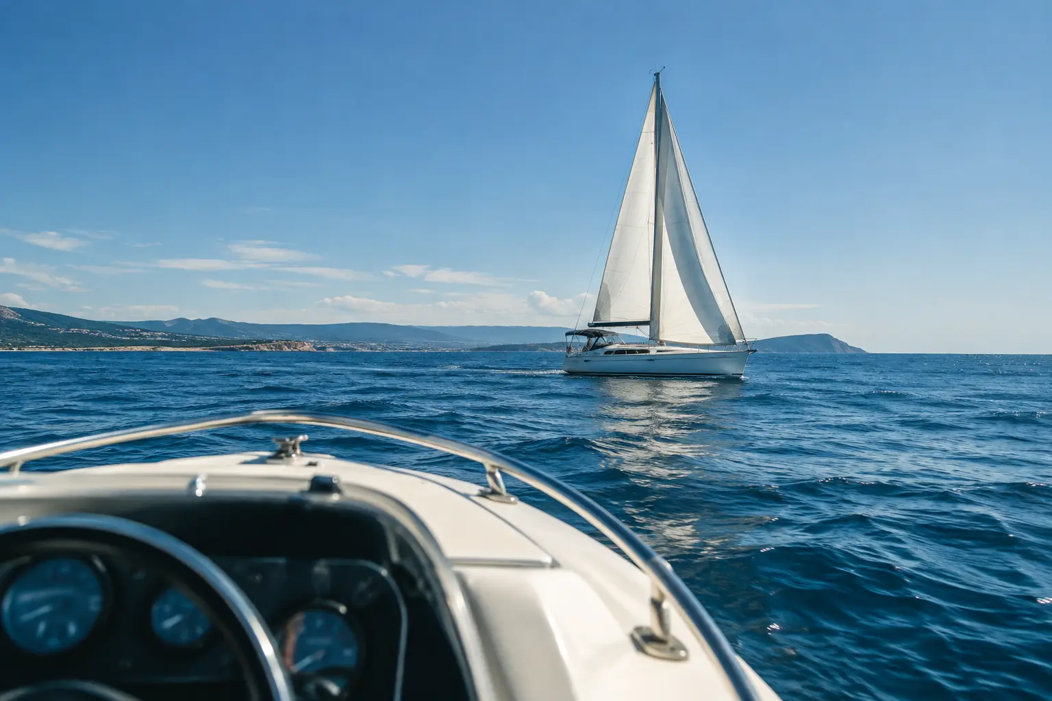 Priorités en mer entre bateaux : voilier ou moteur, face à face, routes croisées et dépassement