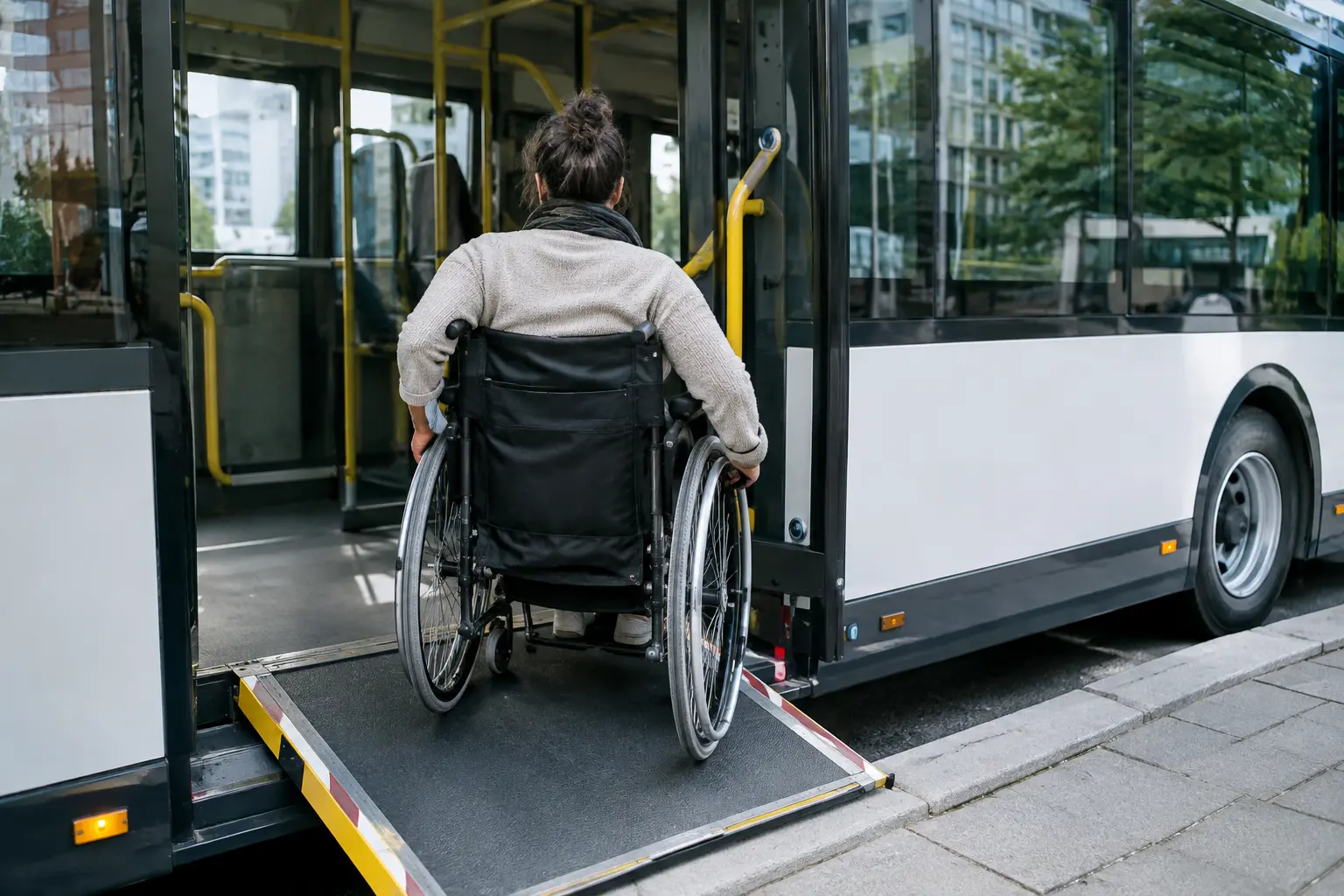 Bus et autocar en fauteuil roulant : accessibilité, rampe, réservation de l'assistance et droits